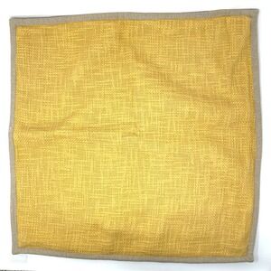 Pottery Barn 20 x 20 Throw Pillow Cover Gold Yellow 100% Cotton Woven Set Of 2